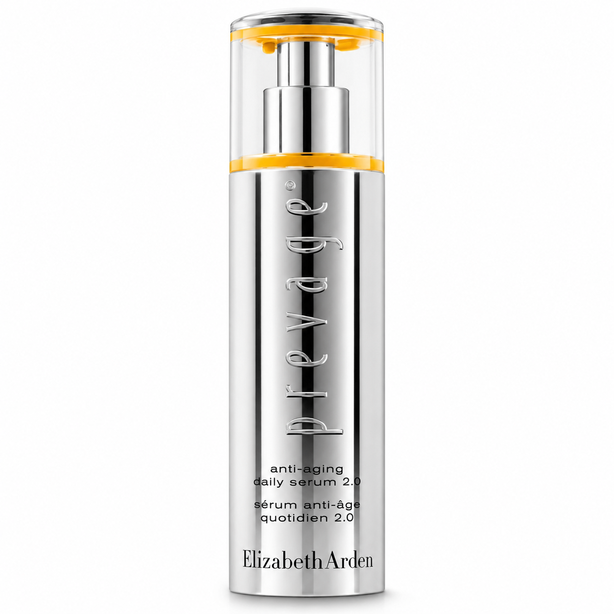 Elizabeth Arden serum bottle on a white background