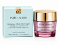 Estée Lauder Resilience Multi-Effect Night cream jar and packaging on a white background