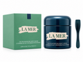 La Mer night cream jar and packaging on a white background