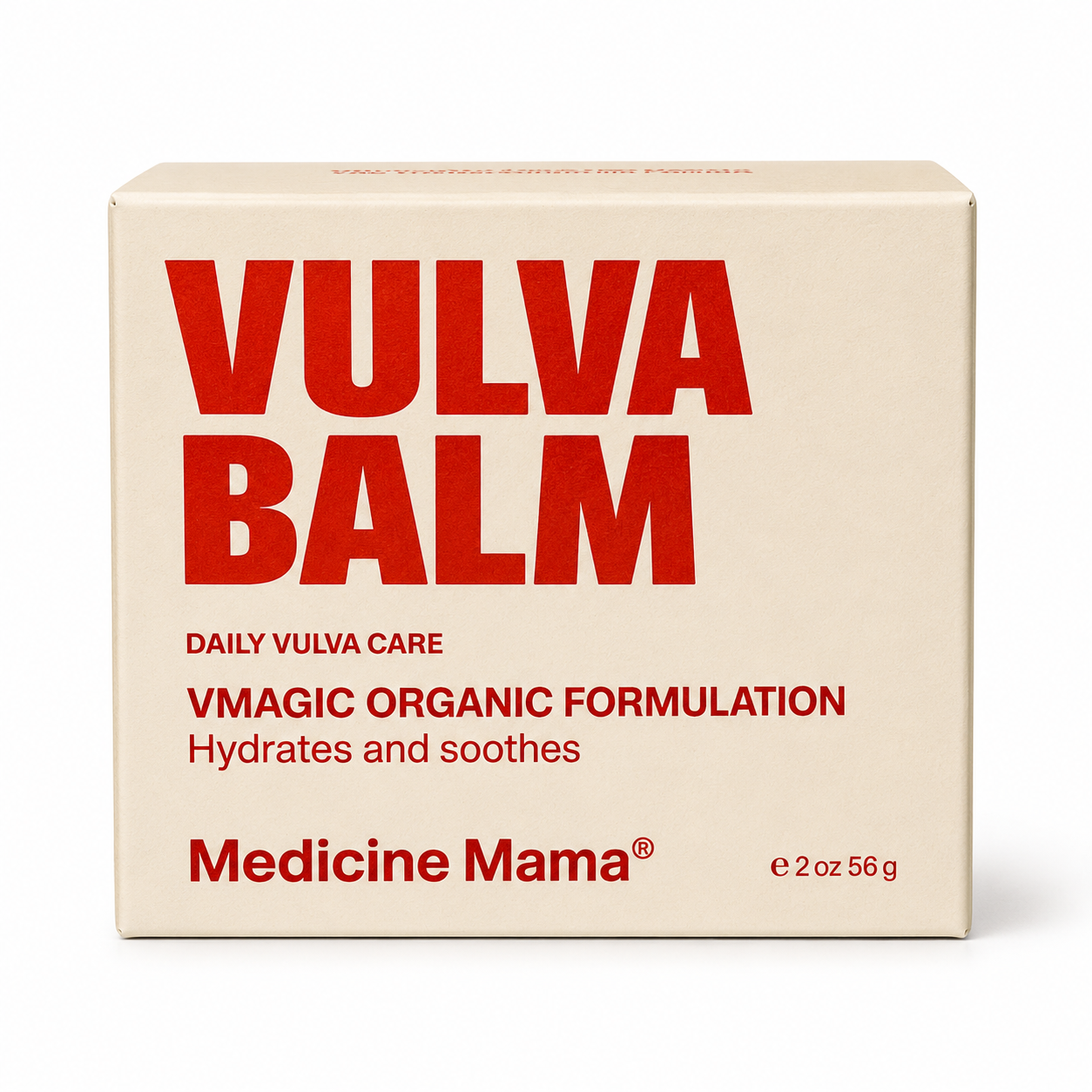Box of Vulva Balm by Medicine Mama on a white background