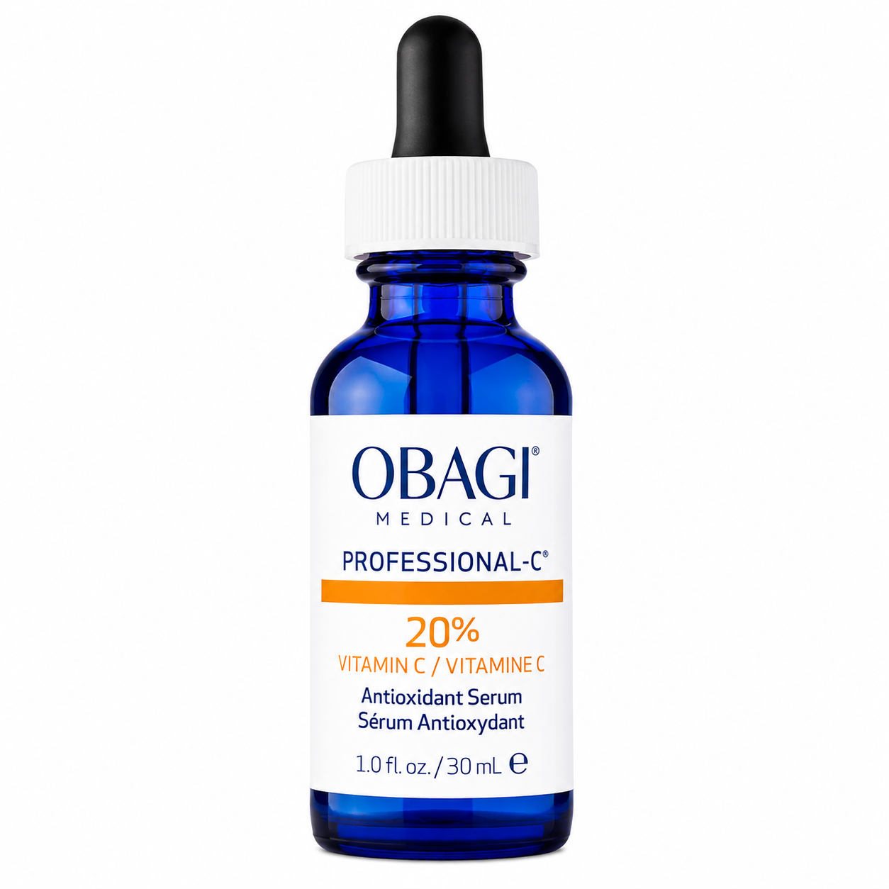 Obagi Medical Professional-C serum bottle on a white background