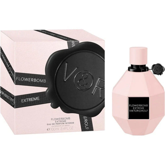 Viktor & Rolf Flowerbomb Extreme perfume bottle and packaging on a white background