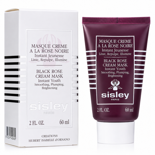 Sisley Black Rose Cream Mask packaging with tube and box on a white background