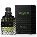 Valentino Uomo perfume bottle and packaging on a white background